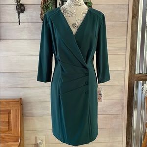 NWT Nanette Lepore Wrap Night Garden Womens Green Dress Size 10